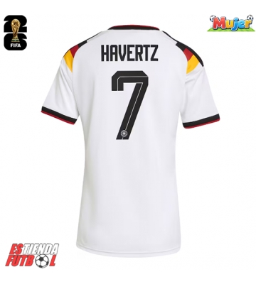 Alemania Kai Havertz #7 Primera Equipación Mujer Mundial 2026 Manga Corta